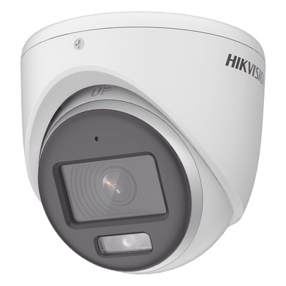 [ColorVu] Turret TURBOHD 3K (5 Megapixel) / Micrófono Integrado / Lente 2.8 mm / Imagen a Color 24/7 / 20 mts Luz Blanca / Exterior IP67 / dWDR / 4