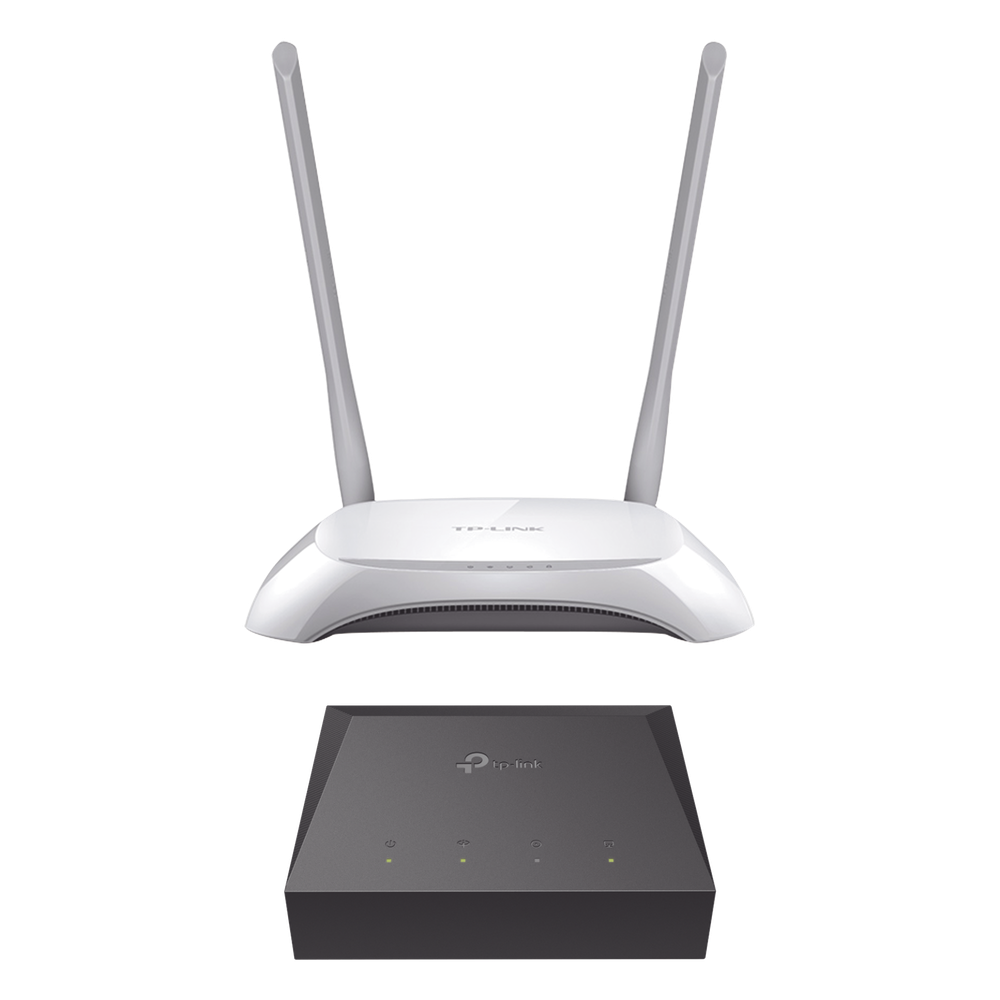 Kit de ONU Gigabit XZ000G3 con Router Inalámbrico WISP con Configuración de fábrica personalizable, 2.4 GHz, 300 Mbps, 4 Puertos LAN 10/100 Mbps, 1