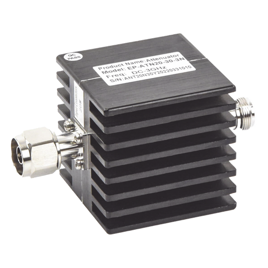 Atenuador en Línea de 30 dB / 20 Watt Máx. / CD-3 GHz / Interiores / N macho - N hembra