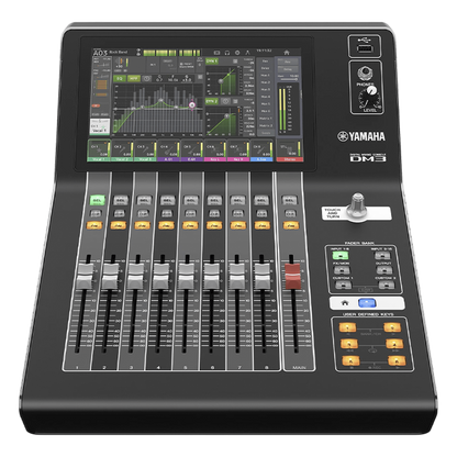 Mezcladora digital para grabación o en vivo 16 x 8 pantalla tactil 9" con puertos Dante incorporado
