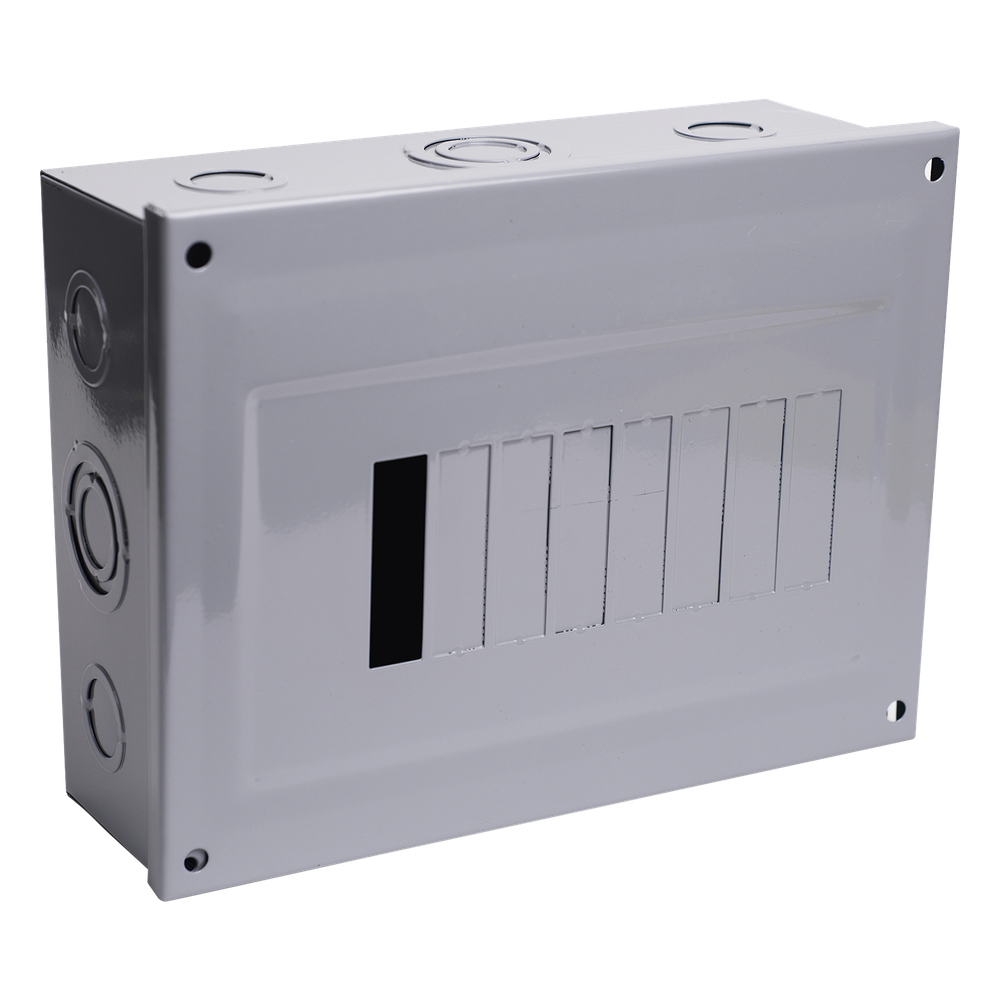 Centro de Carga para Sobreponer, 08 Polos, 100 A, 1 Fase 3 Hilos, 120/240 V AC, 60Hz