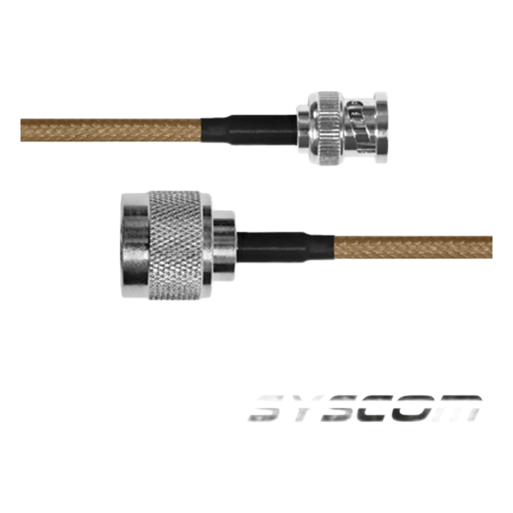 Jumper con Cable LP142 de 60 cm (23.62 Pulgadas), con Conectores BNC Macho a N Macho