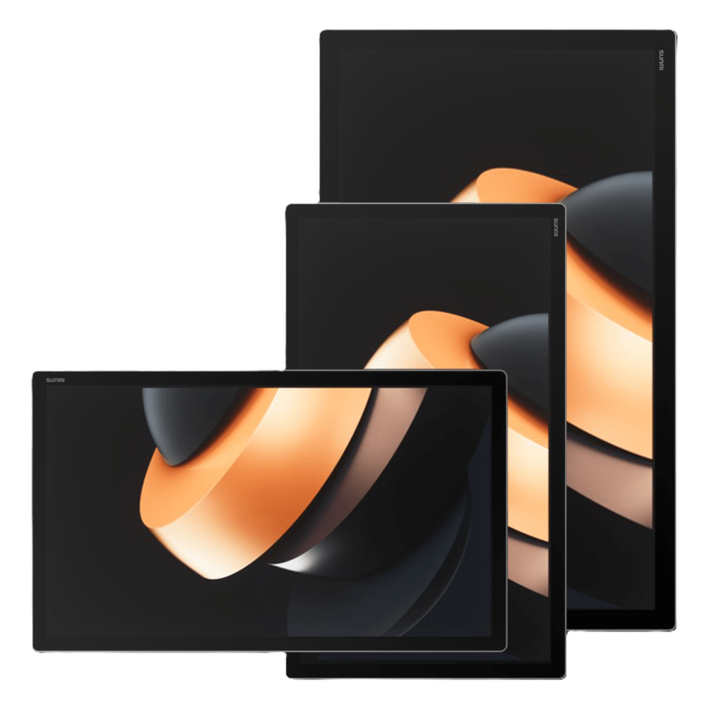 Pantalla Interactiva SUNMI FLEX 3 22" / Diseño Modular / Procesador Qualcomm Octa-Core 2.4 GHz / Pantalla Capacitiva Multi-Touch FHD 400 Nits