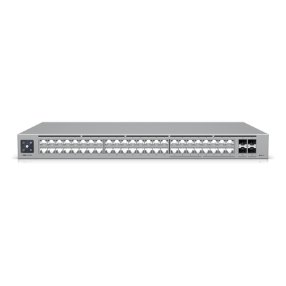 UniFi Switch Pro Max 48 – Switch Capa 3 con 48 Puertos (16 × 2.5 GbE y 32 × 1 GbE), 4 Puertos SFP+ 10G y Pantalla Informativa Integrada