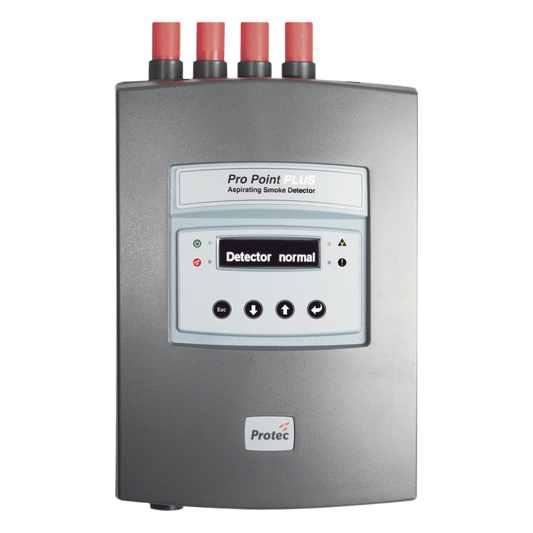 Detector de Humo por Aspiracion / ProPointPlus 1 Tubo / 2500 m2 / SCD Optico y CO / OLED / TCP/IP / EN 54-20