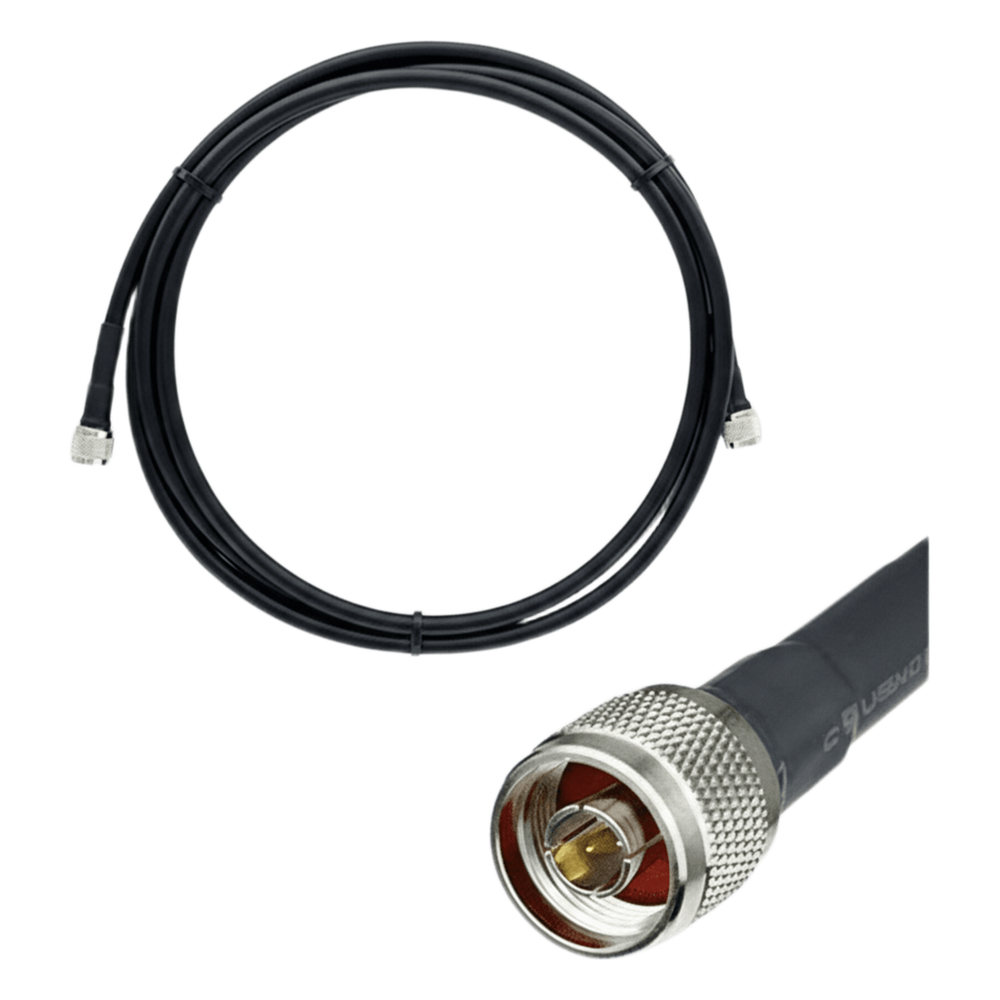 Jumper Coaxial con Cable Epcom405 | Conector N Macho en los Extremos | 3 Metros (9.84 pies) de Longitud