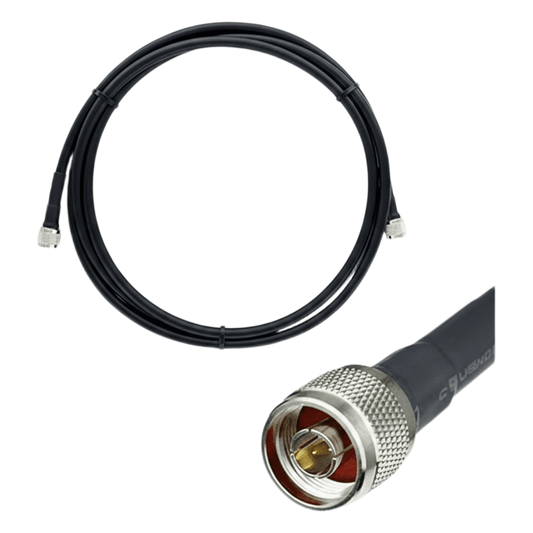 Jumper Coaxial con Cable Epcom405 | Conector N Macho en los Extremos | 3 Metros (9.84 pies) de Longitud