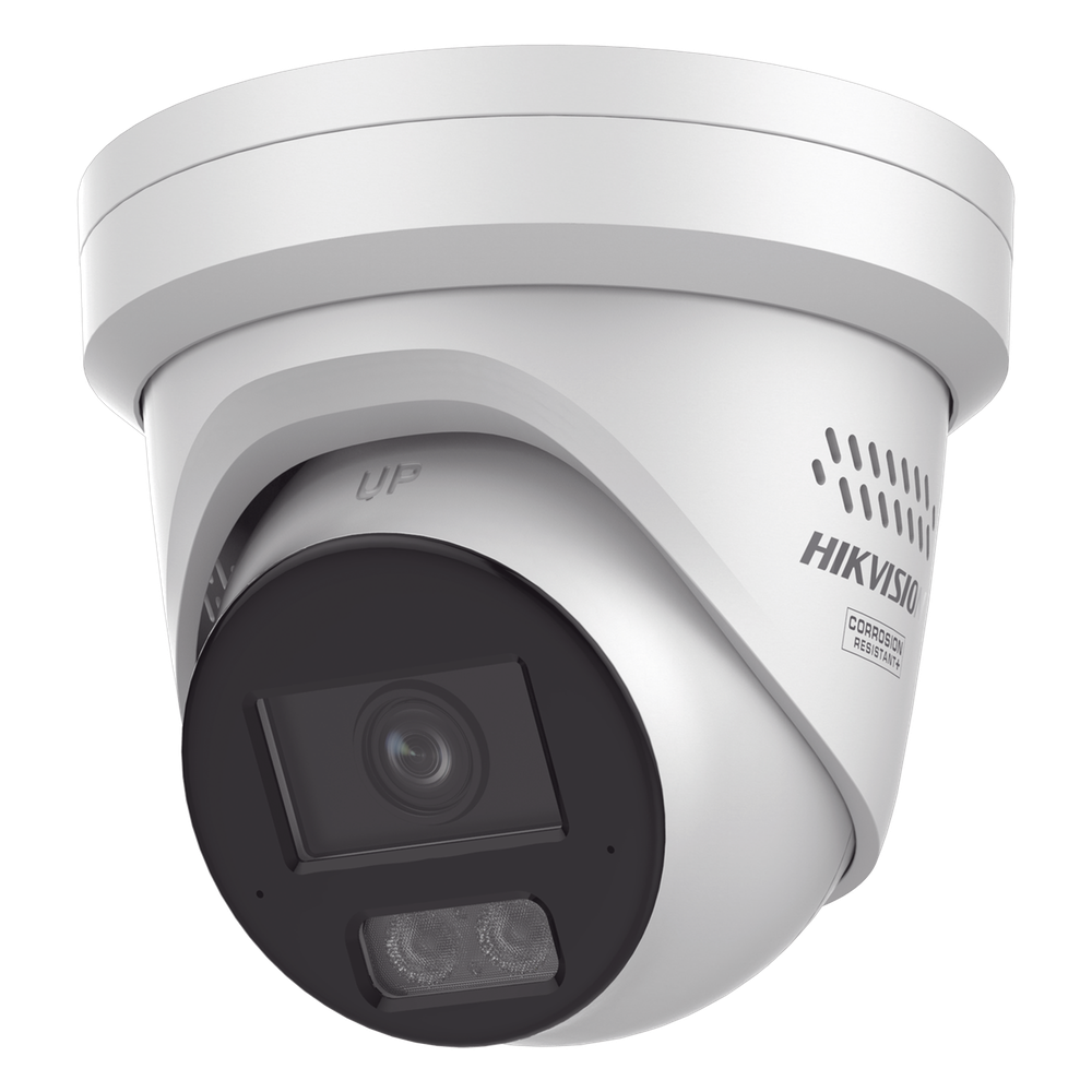 [Dual Light + ColorVu 3.0 + HikAI] Turret IP 4 Megapixel / Lente 2.8 mm / 30 mts IR + Luz Blanca / 2 Microfonos Integrados / Exterior IP67 / Estrobo