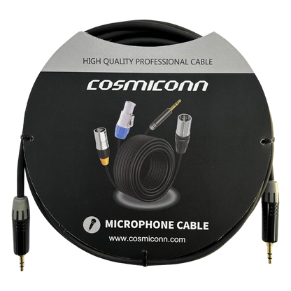 Cable 3.5mm a 3.5mm, conectores color negro MTP3C-BG, length 5m