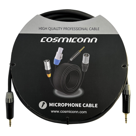 Cable 3.5mm a 3.5mm, conectores color negro MTP3C-BG, length 5m