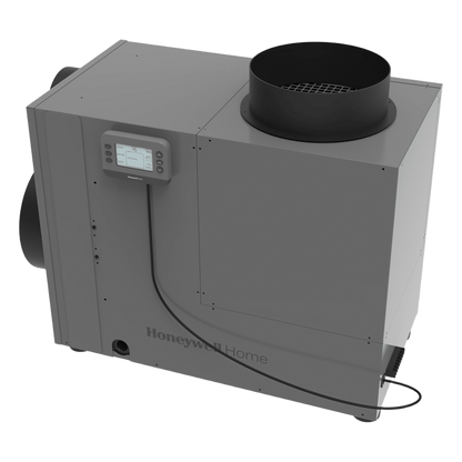 Deshumidificador de casa completa de 90 pints por día con ventilación integrada, salida tri-direccional y sensores de fuga, filtro MERV 8 de 14x20