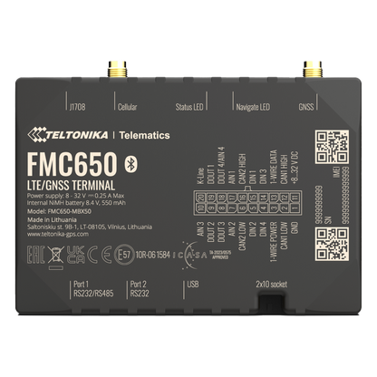 Profesional Rastreador Vehicular (GPS) 4G LTE Cat 1 Con Lectura Can / Bluetooth y Múltiples Entradas y Salidas Digitales