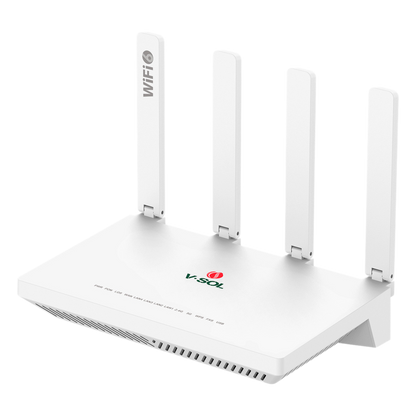 ONU GPON/EPON con Wi-Fi 6 AX1500 / 4 Puertos Gigabit / Puerto PON SC/UPC, Hasta 1500 Mbps