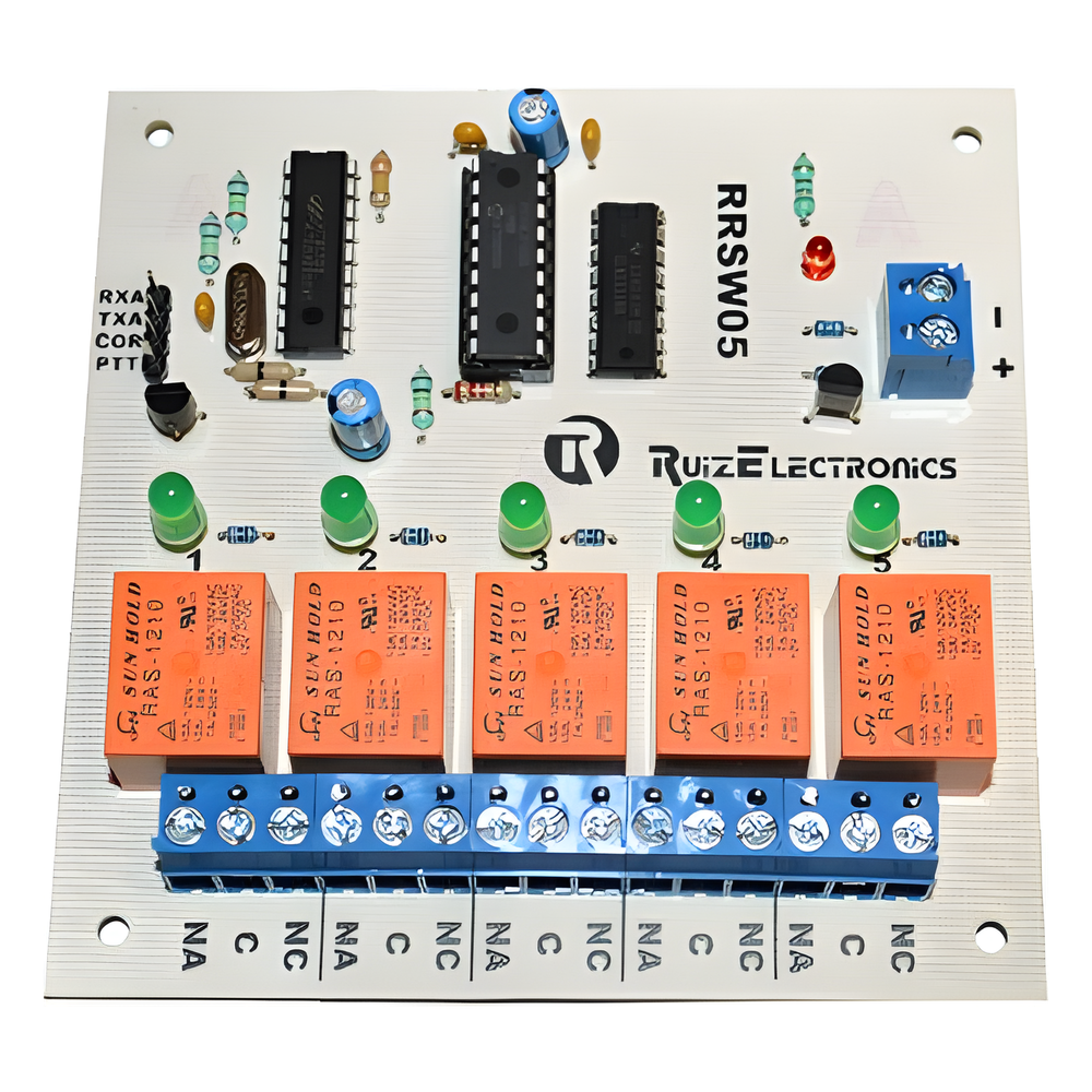 Tarjeta decodificadora para radio switch 5 zonas con DTMF