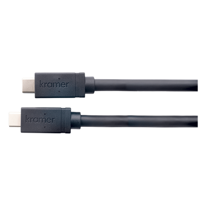 Cable USB 3.2 GEN-2 Full Featured | USB-C (M) a USB-C (M) | Active | 10 Gbps | 100W PD | 4K@60 | Ethernet 1 Gbps | K-Lock | 4.60 mts