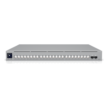 UniFi Switch USW-Pro-XG-24-PoE / Capa 3 / 24 puertos PoE+++ (16 × 10 GbE, 8 × 2,5 GbE) + 2 puertos SFP28 25 G / 720 W PoE total