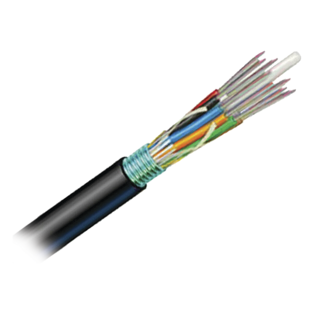 Cable de Fibra Óptica 6 Hilos, OSP (Planta Externa), Armada, Gel, HDPE (Polietileno de Alta Densidad), Multimodo OM3 50/125 Optimizada, 1 Metro (3.28