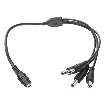 Cable con Conector Jack Hembra de 3.5 mm con 4 Salidas de Jack Macho (Divisor de Energía) / Tipo Pulpo / 4 Conectores Macho / 1 Conector Hembra