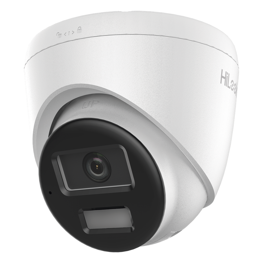 [Dual Light] Turret IP de 2 Megapixel / Lente 2.8 mm / Ángulo de visión 101° / 20 mts IR + 15 mts Luz Blanca / Micrófono Integrado / ACUSENSE Lite
