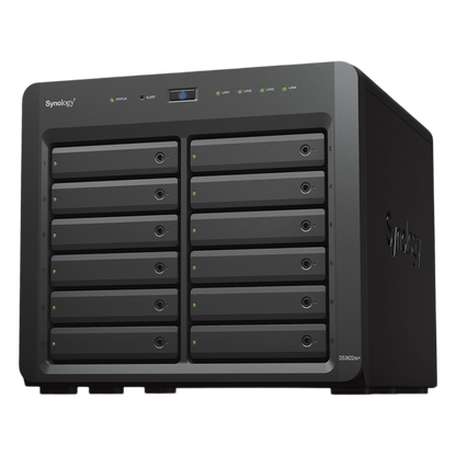Servidor NAS Synology DiskStation DS3622xs+ | 12 Bahías | Intel Xeon 6 Núcleos | 16 GB DDR4 ECC | 10GbE RJ-45 | Expansión Hasta 36 Bahías | RAID F1