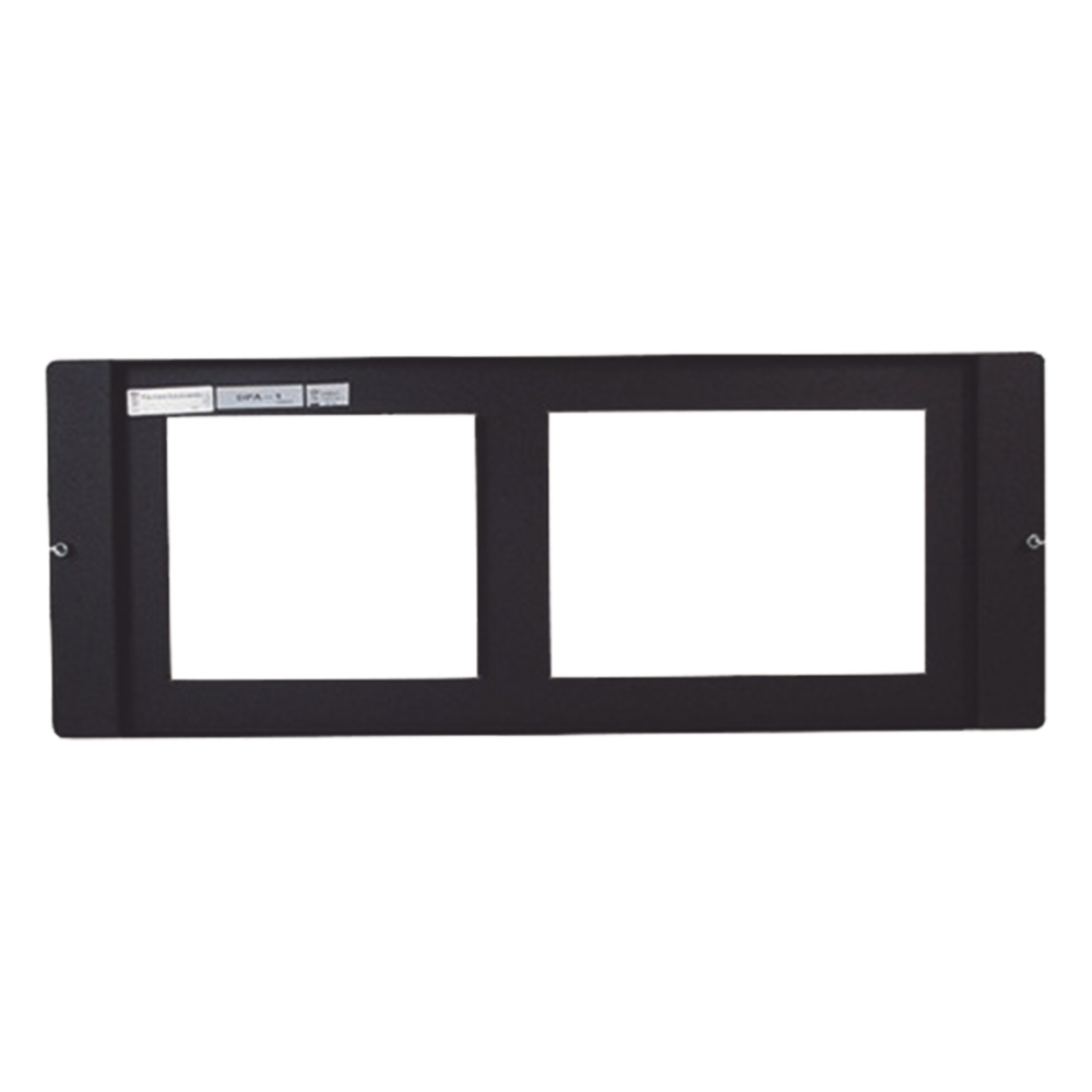 Placa de vestidura para chasis CA-1 con DVC-EM, DVC-KD y micrófono CMIC-1, en gabinetes NOTIFIER serie CAB-4