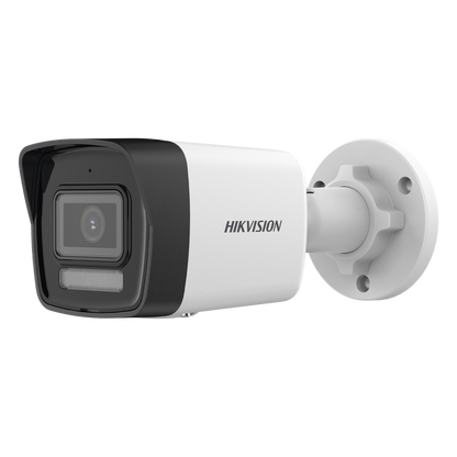 [Dual Light] Bala IP 8 Megapixel (4K) / Lente 2.8 mm / 30 mts IR + 30 mts Luz Blanca / Micrófono Integrado / ACUSENSE Lite / Exterior IP67 / H.265
