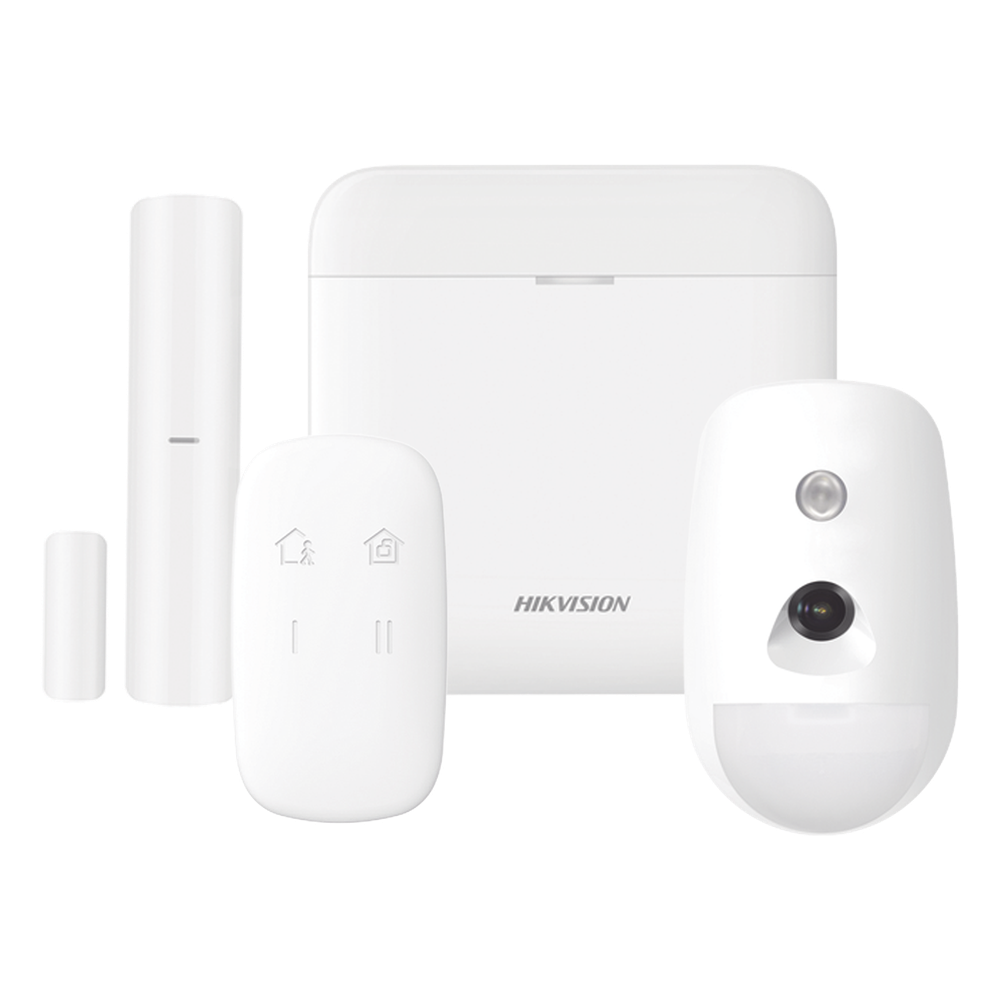 (AX PRO) KIT de Alarma AX PRO / Incluye: 1 Hub con bateria de respaldo / 1 Sensor PIR con Cámara / 1 Contacto Magnético / 1 Control Remoto / WiFi