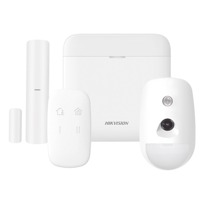 (AX PRO) KIT de Alarma AX PRO / Incluye: 1 Hub con bateria de respaldo / 1 Sensor PIR con Cámara / 1 Contacto Magnético / 1 Control Remoto / WiFi