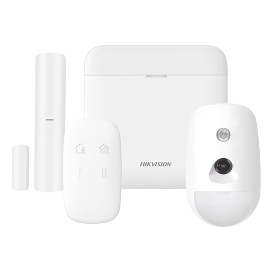 (AX PRO) KIT de Alarma AX PRO / Incluye: 1 Hub con bateria de respaldo / 1 Sensor PIR con Cámara / 1 Contacto Magnético / 1 Control Remoto / WiFi