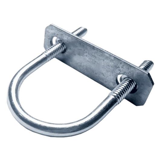 Abrazadera Roscada Tipo U 120 Ligera de 63 mm ( 2 1/2") / Cuerda 3/8"