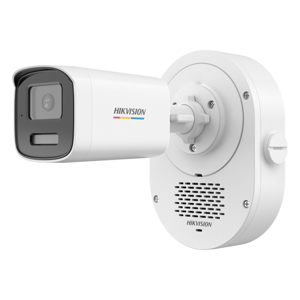 Bala IP 4 Megapixel / ColorVu 3.0 + SoundMax / Lente 4 mm / Dual Light 50 mts (164 ft) IR + Luz Blanca / Bocina + Micrófono Integrados / Luz