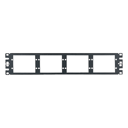 Patch Panel de Fibra Óptica, Para 8 Placas Acopladoras FAP o FMP, Color Negro, 2UR