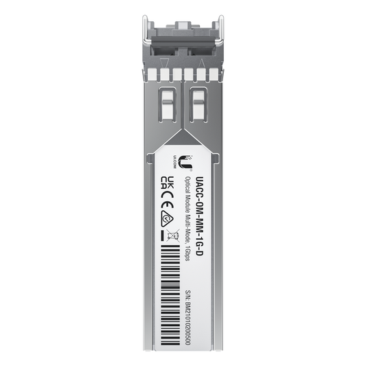 UFiber Módulo SFP, transceptor MiniGibic MultiModo 1 Gbps, distancia 550m, conectores LC, paquete de 2 piezas