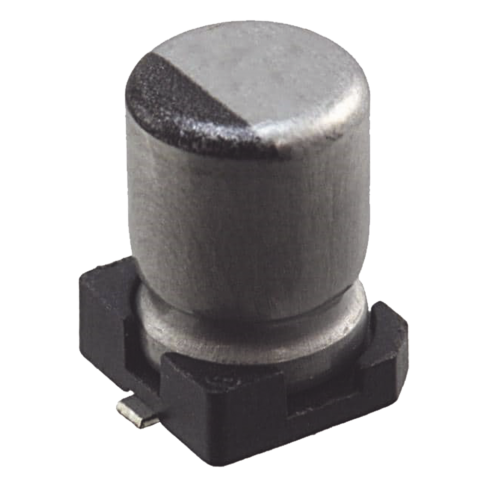 Capacitor Electrolítico de Aluminio tipo SMD de 10uF, 35V, 20%, 5 x 6.1 mm