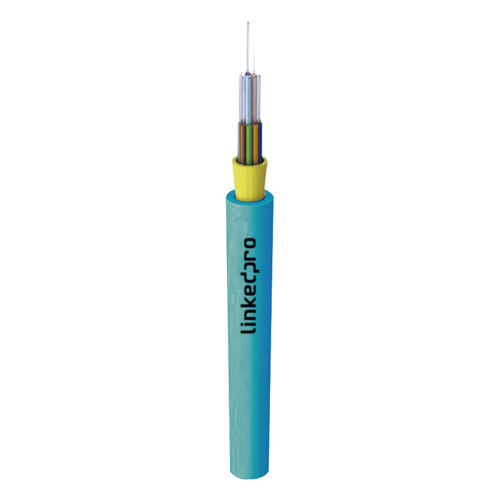 Cable de Fibra Óptica Multimodo OM4 50/125, 6 Hilos, para Interior, Tight Buffer 900µm, OFNR Riser, Dieléctrica, Precio Por Metro, (Hasta 2000 Metros