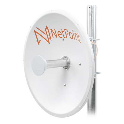 Antena Direccional de alto rendimiento / diámetro de 60 cm / 4.9-6.4 GHz / Ganancia 30 dBi / SLANT de 45 ° y 90 ° / Ideal para 30 km / Conector
