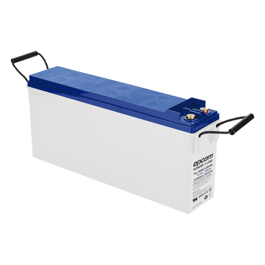 Batería AGM-VRLA Ciclo Profundo / 12 Vcc / 100 Ah (10 h) / Terminal M8 / Carcasa Ignífuga UL94-V0 / Baja Autodescarga / 1620 A Cortocircuito
