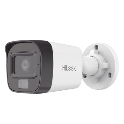 [Dual Light] Bala IP 2 Megapixel (1080p) / Lente 2.8 mm / Ángulo de visión 101° / 20 mts IR + 15 mts Luz Blanca / Micrófono Integrado / ACUSENSE Lite