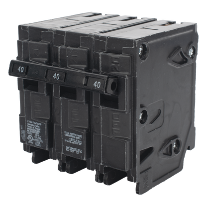 Interruptor automático enchufable tipo QP 3 polos, 40 amp