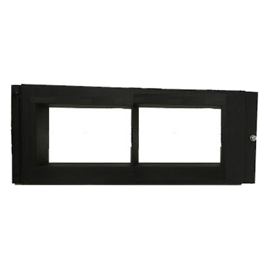 Placa de revestimiento para montar el anunciador gráfico NCD de 10 pulgadas en la fila superior de gabinetes CAB-4, color negro