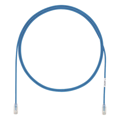 Cable de Parcheo UTP Cat6A, CM/LSZH, Diámetro Reducido (28AWG), Color Azul, 3 Metros (9.84 Pies).