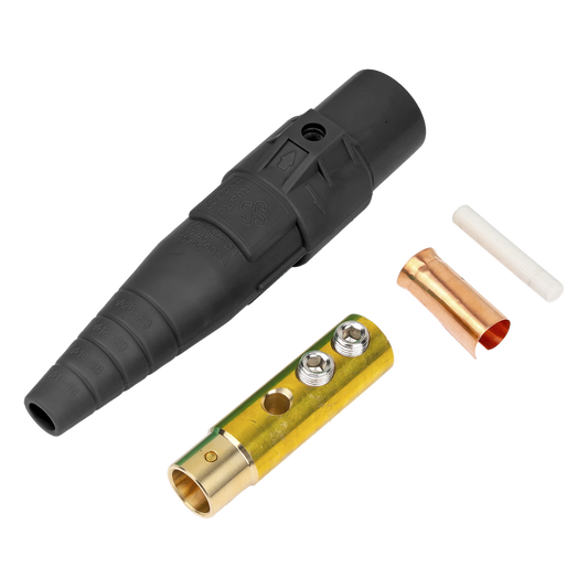 Conector Camlock Hembra / 400 Amperes / AC 600V / Abrazadera Compresión / Plástico Ingeniería / Varios Colores / Cable 2/0 AWG a 4/0 AWG