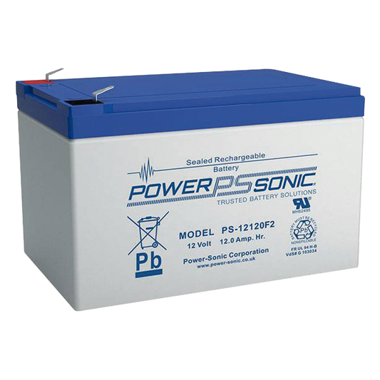 Batería 12V Recargable, 12AH, Para Respaldo, Tecnologías AGM/VRLA, 5 Años Vida Útil, Terminales tipo F2, Reconocida UL , Sin Mantenimiento, Sin