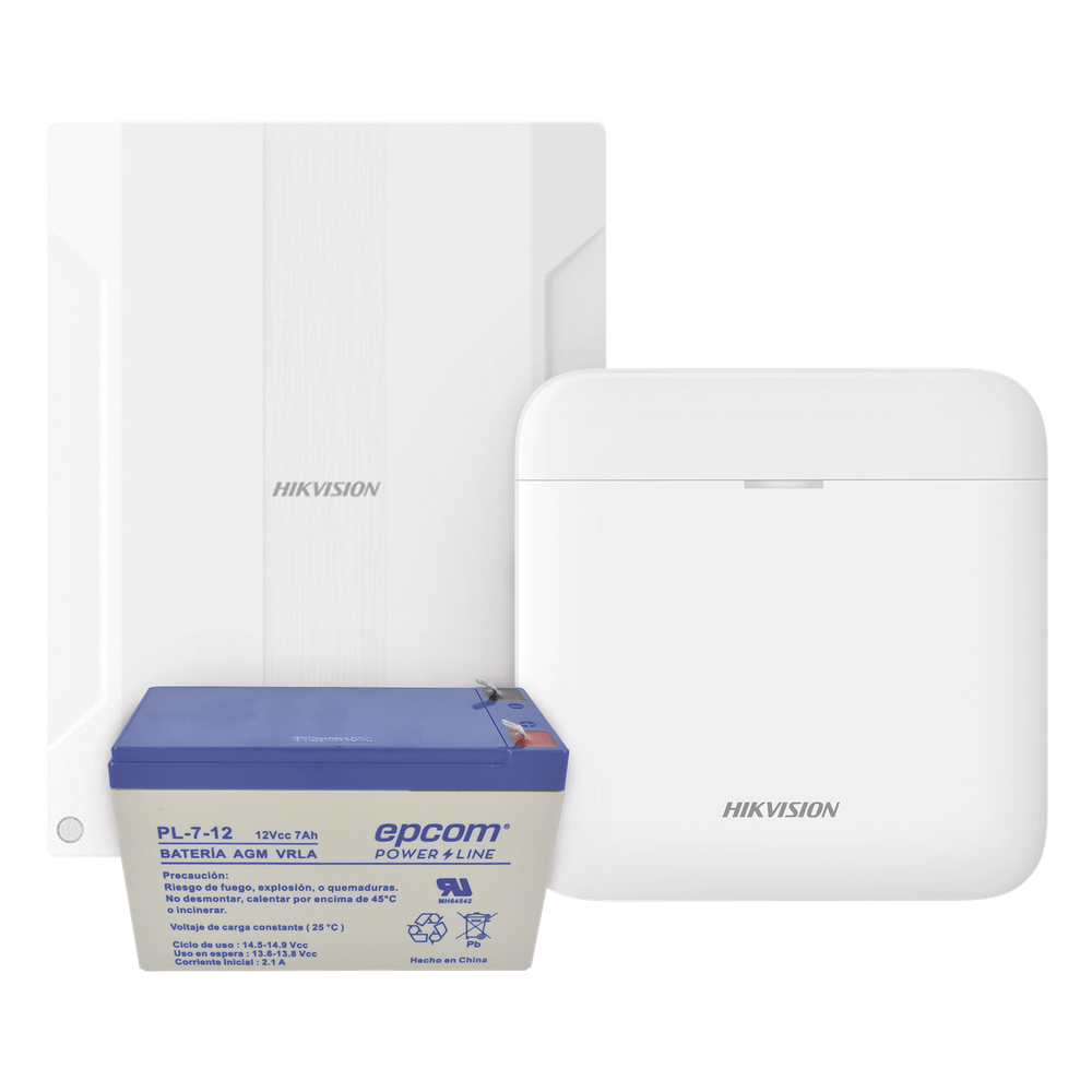 (AXPRO) KIT de alarma AX PRO conversión de zonas cableadas a inalámbricas / Incluye: 1 Hub con Batería de respaldo/ 1 Expansor de 16 zonas cableadas