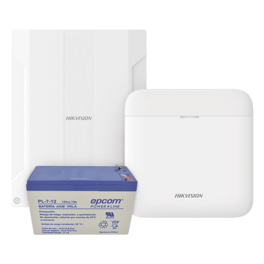 (AXPRO) KIT de alarma AX PRO conversión de zonas cableadas a inalámbricas / Incluye: 1 Hub con Batería de respaldo/ 1 Expansor de 16 zonas cableadas