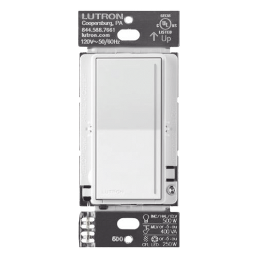 Atenuador auxiliar de pared para control desde múltiples ubicaciones (3 vías o más), sistema RadioRA 3