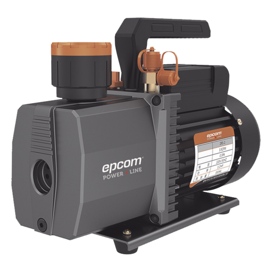 Bomba de vacío/ para aire acondicionado / 2 estados / Motor de 1/2 HP / Voltaje 110 Vca / Acople de ingreso de 1/4" x 3/8" con válvula de retención