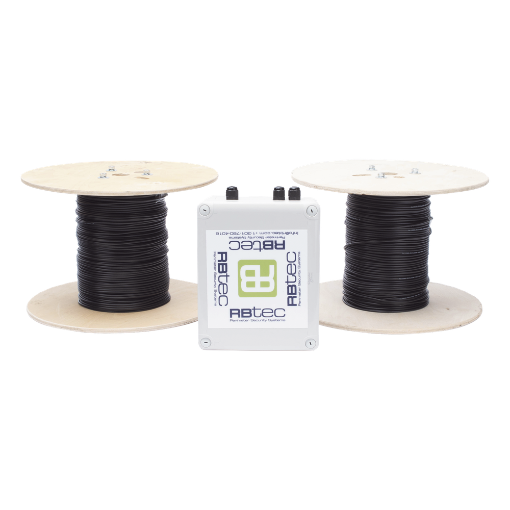 MICALERT Cable Sensor para Paredes, barandales, rejas rigidas / 2 zonas de 152 metros / 304 Metros de protección total/Tarjeta LPU400/Calibración via