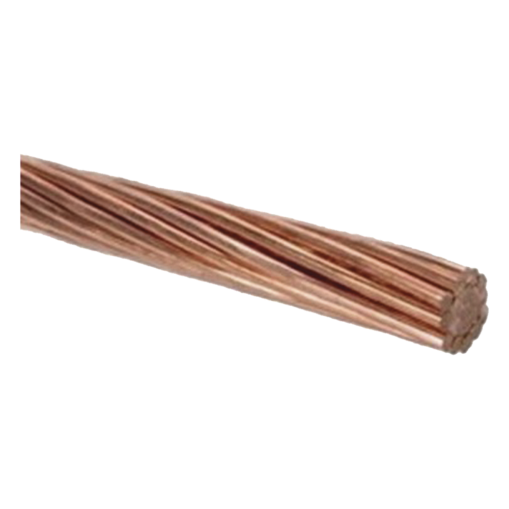 100 m / 1/0 AWG / Cable Eléctrico / Cobre Desnudo / Semiduro 7 Hilos