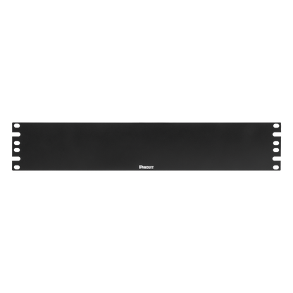 Tapa Ciega Para Rack Estándar de 19in, Plano, de Acero, 2UR, Color Negro